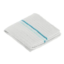 SERPILLERE COTON RECYCLE 50X100CM BLANC BLEU