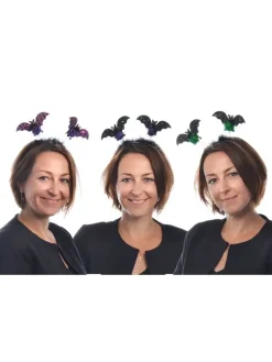 SERRE TETE CHAUVE SOURIS PAILLETTEE 21X22 CM