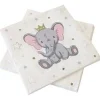 SERVIETTE PAPIER ELEPHANT COURONNE 33X33CM X20 PIECES