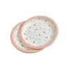 SET 6 ASSIETTES CARTON D.18.5CM PRINCESSE NATURE