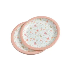 SET 6 ASSIETTES CARTON D.18.5CM PRINCESSE NATURE