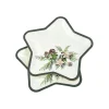 SET 6 ASSIETTES ETOILE IMPRIMEES NOEL DECOR CADEAUX D.23CM