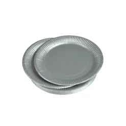 SET 20 ASSIETTES RONDE CARTON D.18CM ARGENT