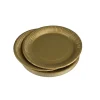SET 20 ASSIETTES RONDES CARTON D.23CM OR