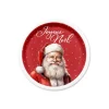 SET 6 ASSIETTES RONDES PERE NOEL D.18CM