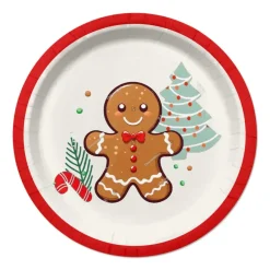 SET 6 ASSIETTES RONDES PETIT BISCUIT D.23CM