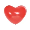 SET 10 BALLONS COEUR LATEX NATUREL D.30CM ROUGE