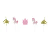 SET 5 BOUGIES AVEC PIC PRINCESSE CHEVAL