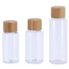 SET 3 CONTENANTS DE VOYAGE CAPUCHON BAMBOU TRANSPARENT