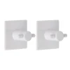 SET 2 CROCHETS CARRE 3M BLANC