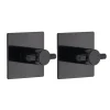 SET 2 CROCHETS CARRE 3M NOIR