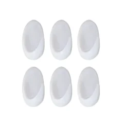 SET 6 CROCHETS 3M BLANC