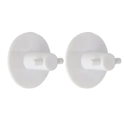 SET 2 CROCHETS ROND 3M BLANC