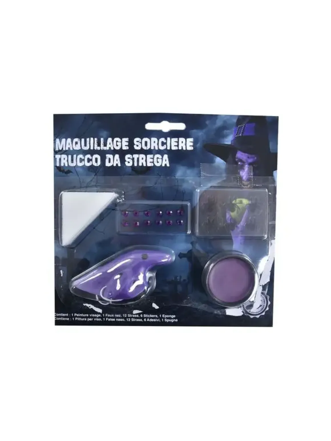 SET DE MAQUILLAGE SORCIERE AU LONG NEZ