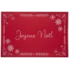 SET DE TABLE FEUTRINE BRODE JOYEUX NOEL 45X30CM