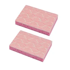 SET 2 EPONGES SALLE DE BAIN CELLULOSE VEGETALE 11X7X2CM