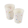 SET 6 GOBELETS PAPIER 25CL ANNIVERSAIRE COLORE