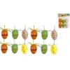 SET 6 OEUFS DECO COLORE FLEURS