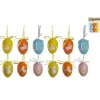 SET 6 OEUFS DECO COLORE LAPIN