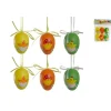 SET 6 OEUFS DECO COLORE POUSSIN