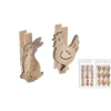 SET 9 PINCES LAPINS POULES