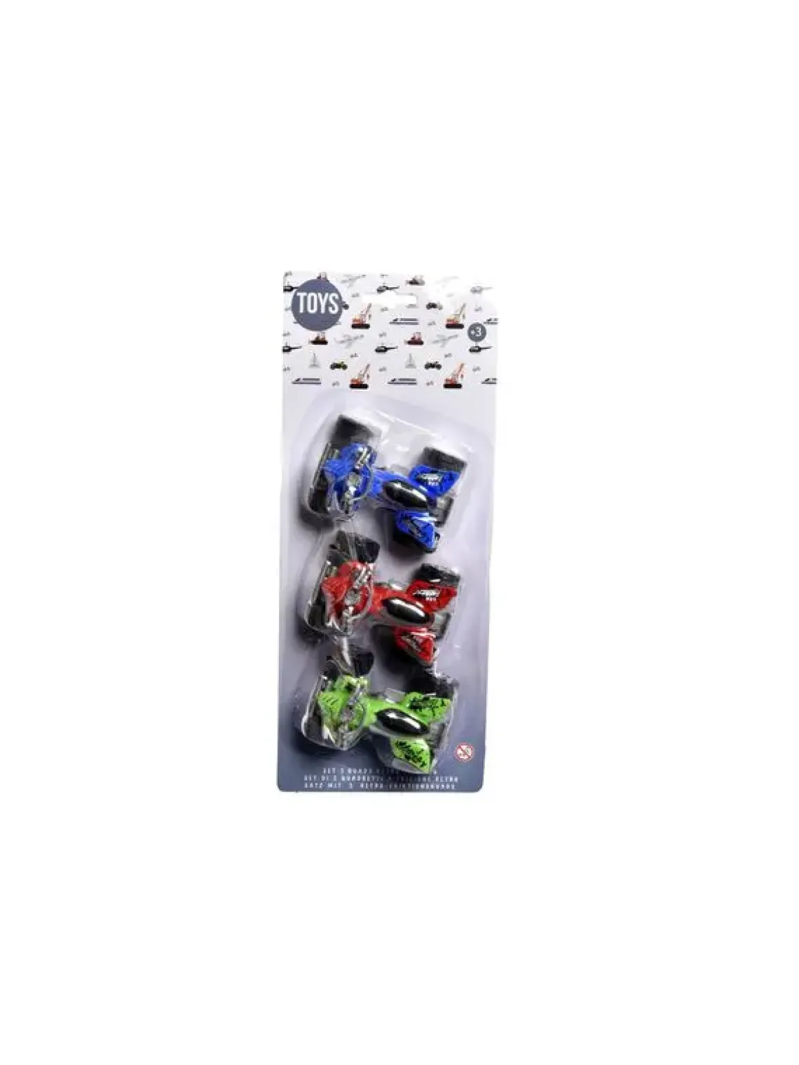 SET 3 QUADS RECTRO FRICTION 7CM