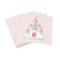 SET 20 SERVIETTES PAPIER 3 PLIS 33X33CM PRINCESSE CHEVAL
