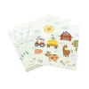 SET 20 SERVIETTES PAPIER 3 PLIS 33X33CM ANIMAUX LA FERME
