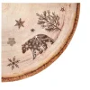 SET 12 SERVIETTES 3 PLIS D.32CM ANIMAUX SUR BOIS