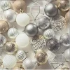 SET 20 SERVIETTES 3 PLIS 33X33CM BOUGIE GLAMOUR