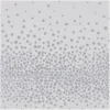 SET 20 SERVIETTES 3 PLIS 33X33CM CONFETTIS ARGENT