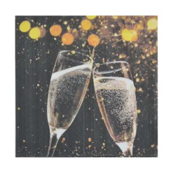 SET 20 SERVIETTES 3 PLIS 33X33CM COUPES FESTIVES