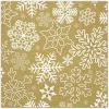 SET 20 SERVIETTES 3 PLIS 33X33CM FLOCONS BLANCS