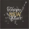 SET 20 SERVIETTES 3 PLIS 33X33CM HAPPY NEW YEAR