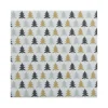 SET 20 SERVIETTES 3 PLIS 33X33CM MOTIF SAPINS FESTIFS