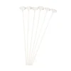 SET 10 TIGES A BALLONS CARTON H.34CM BLANC