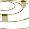 SPIRALE BOUGEOIR DORE 30CM