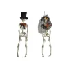SQUELETTE HOMME OU FEMME ORANGE ET NOIR