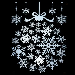 STICKER FORME FLOCONS 29X40CM