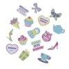 STICKERS MAMAN CAOUTCHOUC MOUSSE X24 PIECES