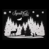 STICKERS PAYSAGE PAILLETTE 29X40CM