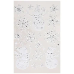 STICKERS STRASS FLOCON 29X41CM