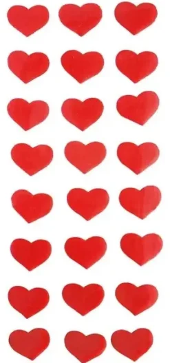 STICKERS TEXTURE COEUR ROUGE