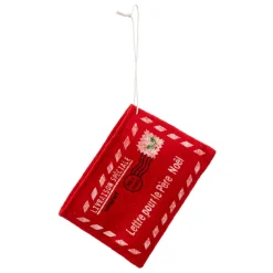SUJET ENVELOPPE FEUTRINE ROUGE 12CM