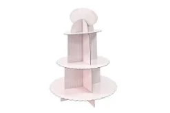 SUPPORT 3 ETAGES POUR CUP CAKE BABY SHOWER ROSE