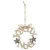 SUSPENSION BOIS COURONNE MINI 10CM
