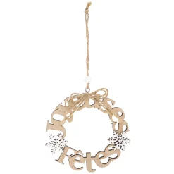 SUSPENSION BOIS COURONNE MINI 10CM