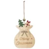SUSPENSION BOIS HOTTE PERE NOEL 11CM