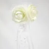 SUSPENSION BOULES DE ROSE ET PERLES BLANC