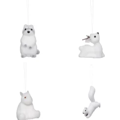 SUSPENSION DE NOEL ANIMAUX PAILLETTE